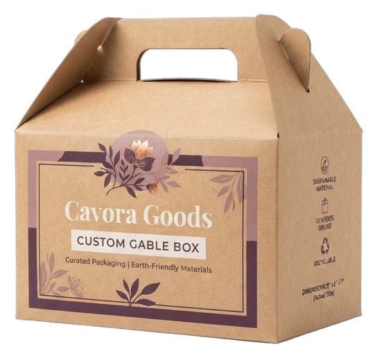 1 Natural Kraft Gable Box