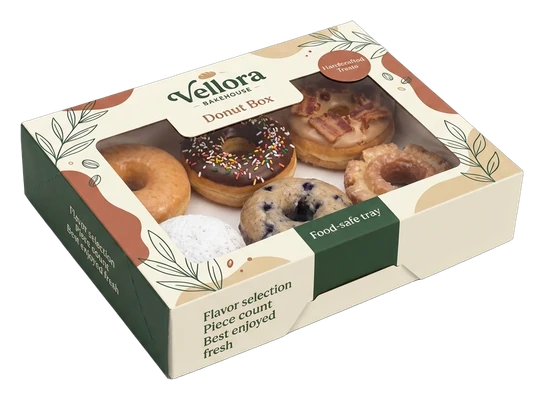 1 Top Window Donut Box