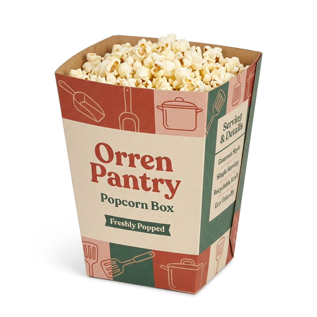 2 Kraft Open Top Popcorn Box 1790772640