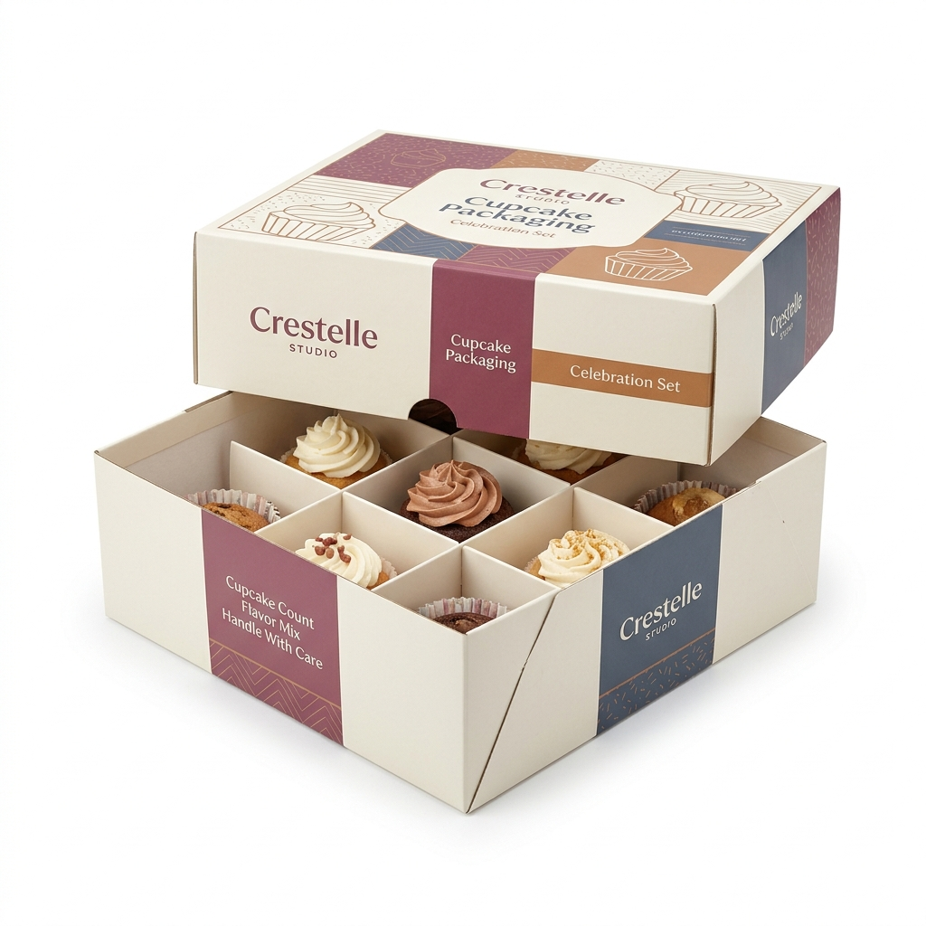 2 Partition Cupcake Box 1790760629