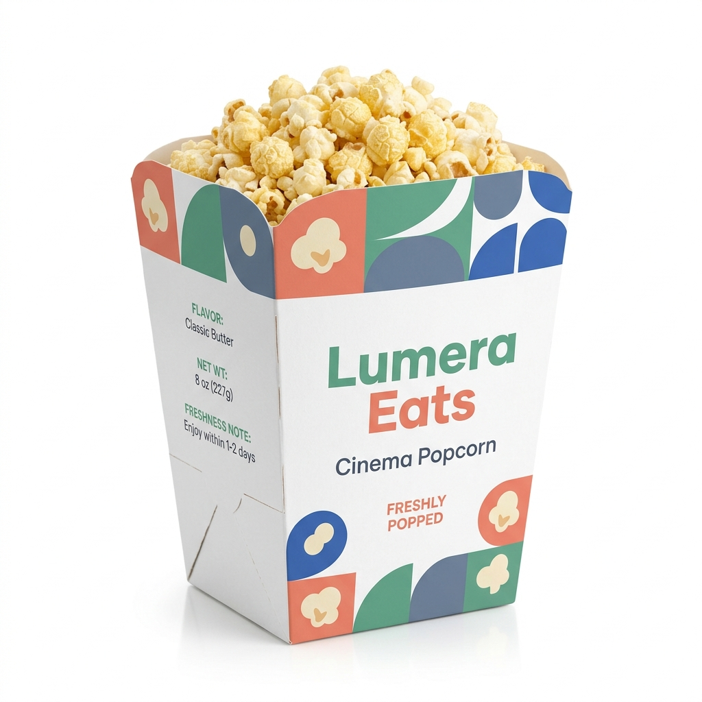 3 Large Cinema Popcorn Carton 1790772640