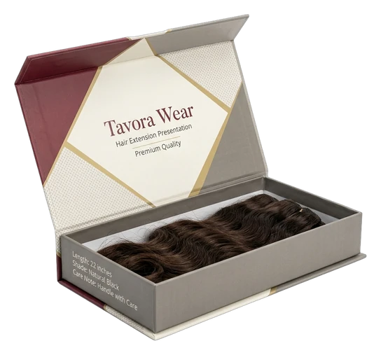 6 Hinged Hair Extension Box