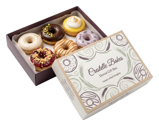 6 Two Piece Donut Gift Box