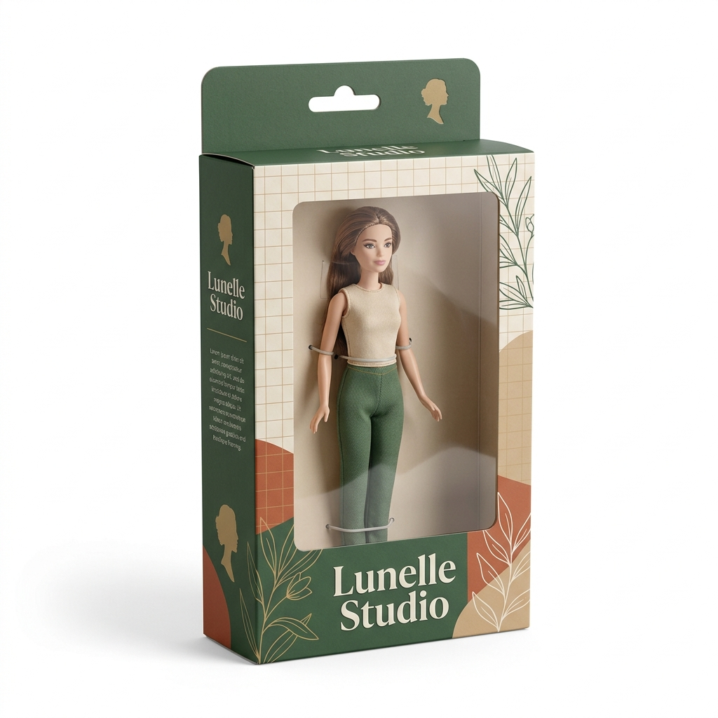 7 Sleeve and Tray Doll Box 1790760686