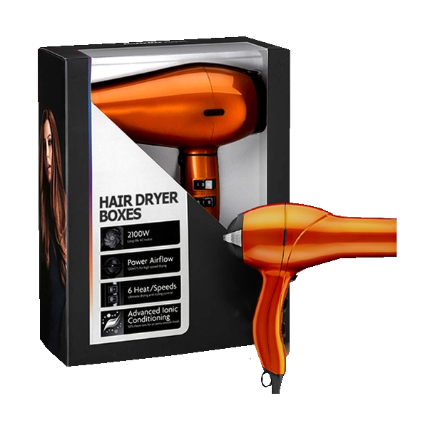 Cardboard Tuck Top hair dayer boxes