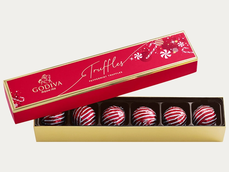 Long chocolate trays boxes