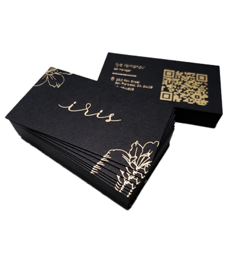 Luxury foil stamped business card design