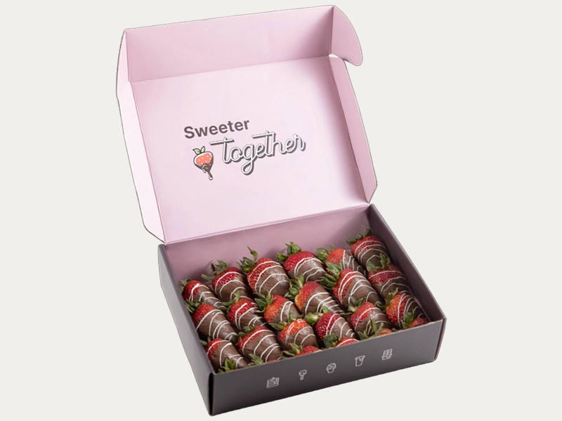 Mailer chocolate covered strawberries boxes