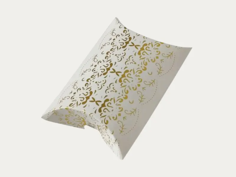 Pillow gold foil boxes
