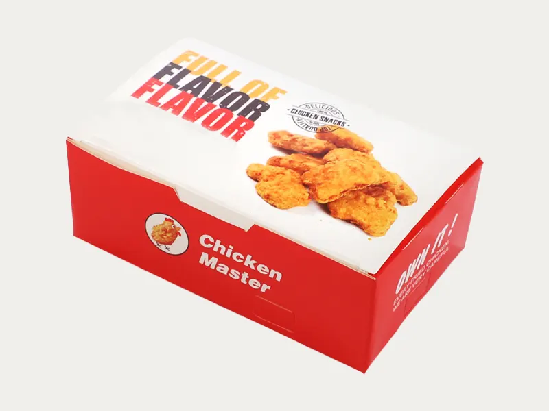 Printed Chicken nuggets boxes