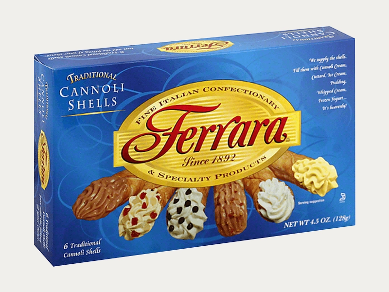 Printed cannoli boxes