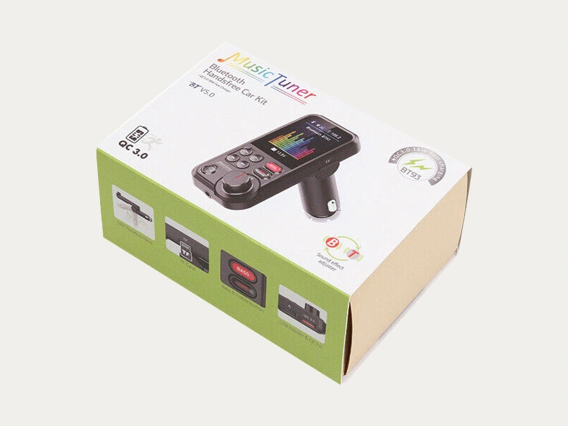 Printed car bluetooth kit boxes