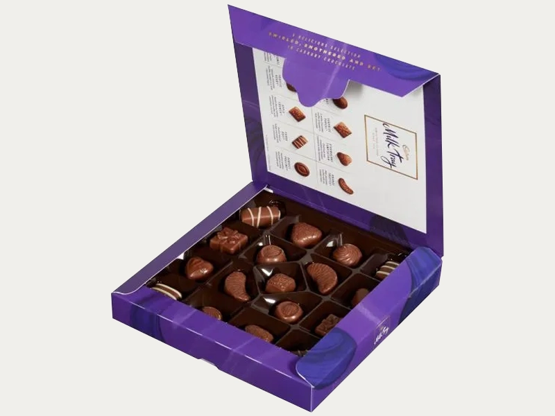 Printed chocolate trays boxes