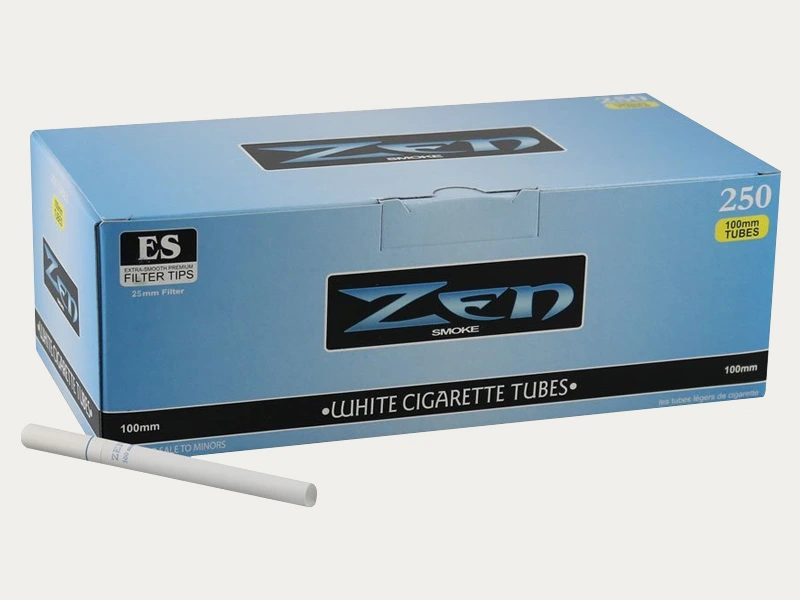 thumbnail image 2 of Zen White Light Blue King Size Cigarette Filter Tubes – 250 Count Per Box, Roll Your Own 2 of 4