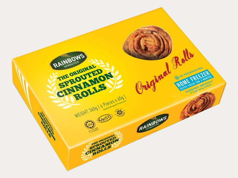 Printed cinamon roll boxes