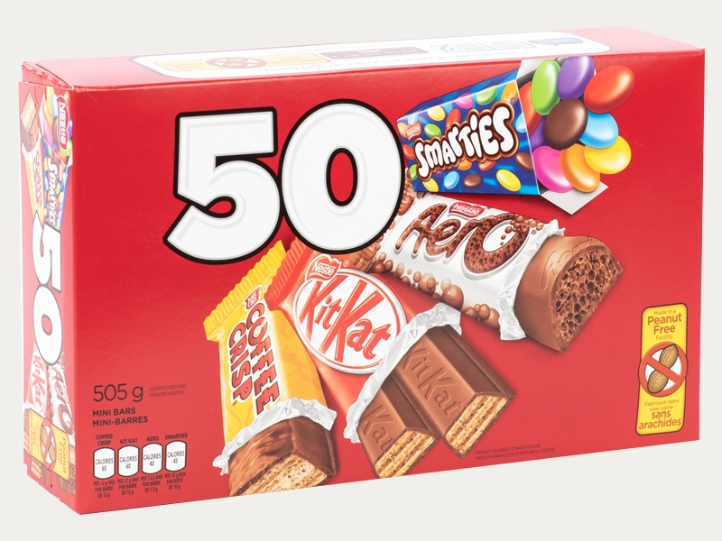 Printed mini chocolate boxes