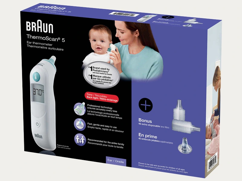 Rectangular Ear Thermometer