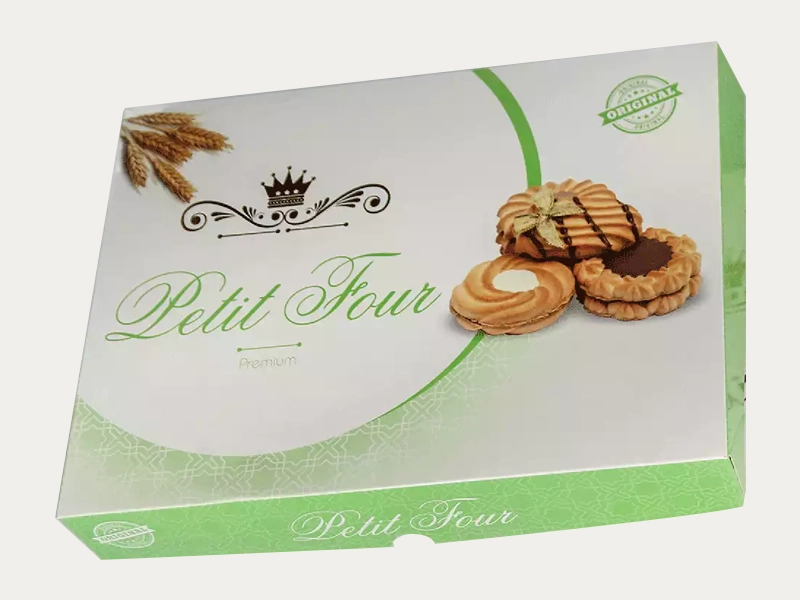 Rectangular petit four boxes