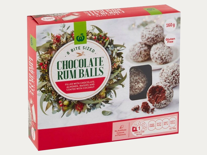 Rectangular rum ball boxes