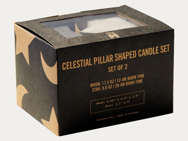 Square pillar candle boxes