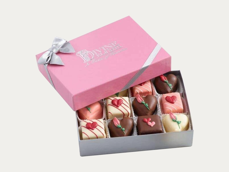 Two piece petit four boxes