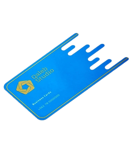 Unique die cut custom shaped business cards