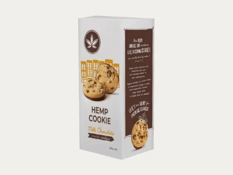 White Hemp cookies boxes