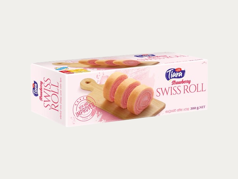 White swiss roll boxes