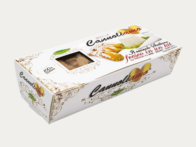 Window cannoli boxes