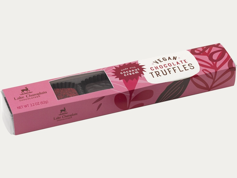 Window chocolate truffles boxes