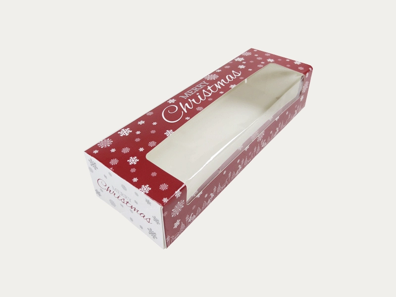 Window christmas cake boxes