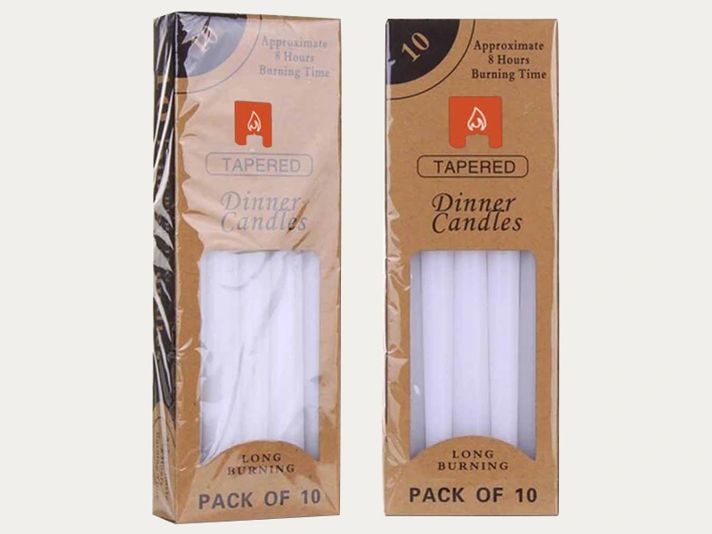 Window taper candle boxes