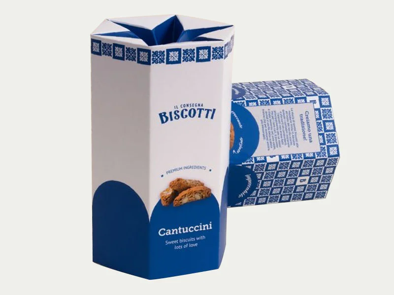 hexagonal Biscoti boxes
