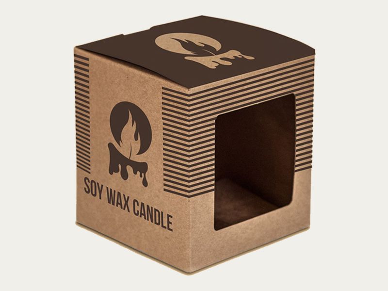 Custom Candle Boxes with Window Custom Printed Candle Boxes with