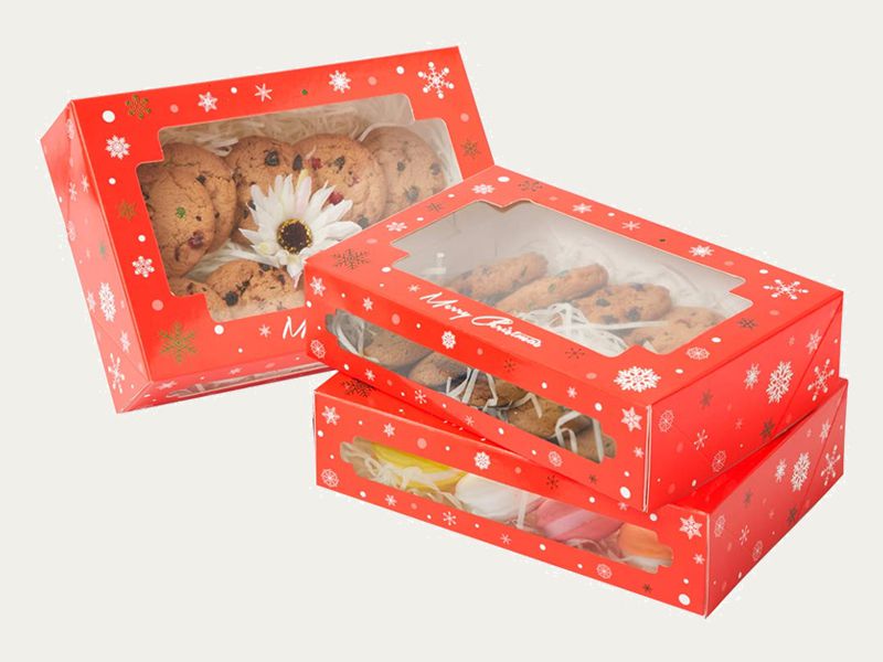 Window Cookie Boxes Custom Printed Window Cookie Packaging Boxes At