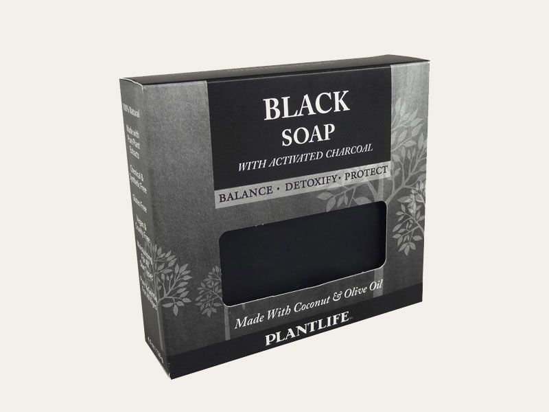 Custom Black Soap Boxes Custom Printed Black Soap Packaging