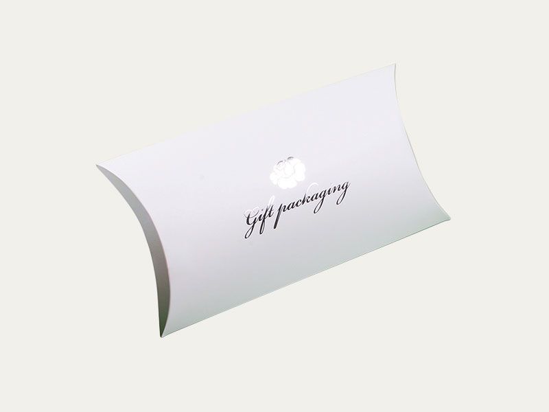 Custom White Pillow Boxes Custom Printed White Pillow Packaging