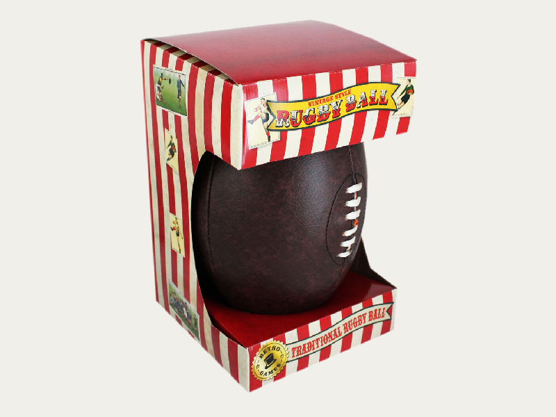 Custom Rugby Ball Boxes Custom Printed Beach Rugby Ball Packaging
