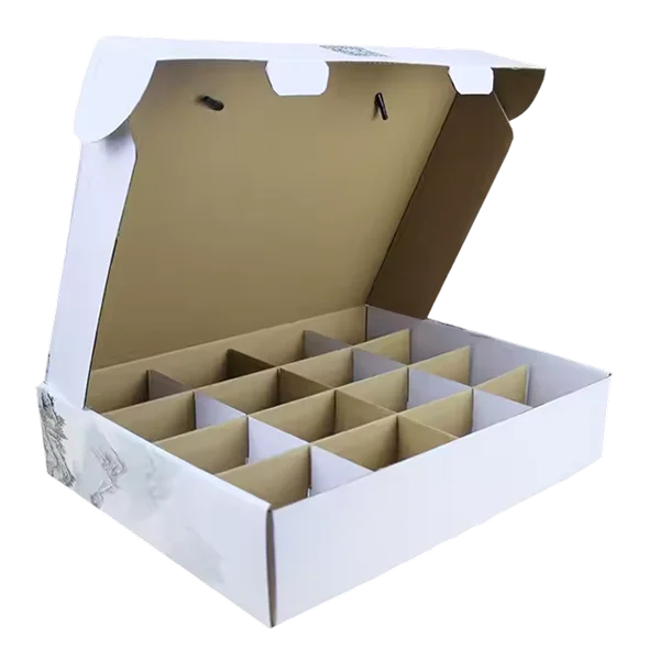(Corrugated or SBS Board) Practical organization and separation for cosmetics, retail items, bakery assortments, confectionery, and promotional kits.