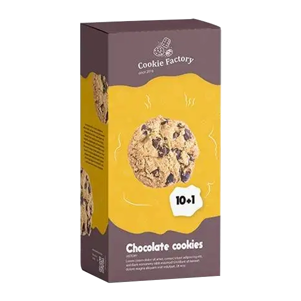 (Food-Grade Kraft Paperboard) Compact, moisture-resistant packaging designed specifically for cookie packs, bread slices, and bakery snack items.