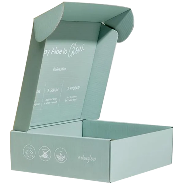 (E-Flute Corrugated, Protective Coating, Custom Inserts) Secure, convenient design suitable for medicines, small electronics, promotional kits, and fragile bottled products.