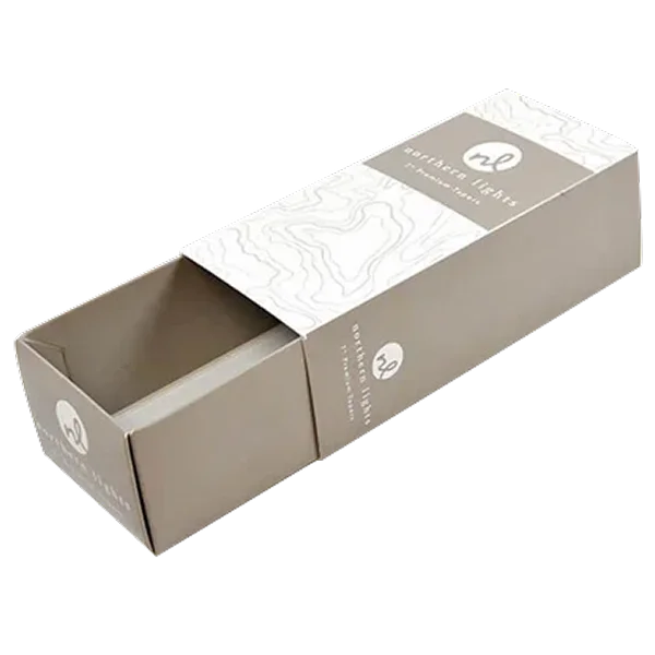 (Rigid Chipboard or SBS Paperboard, Custom Inserts) Luxurious retail display for jewelry, cosmetics, accessories, or high-end food and confectionery items.